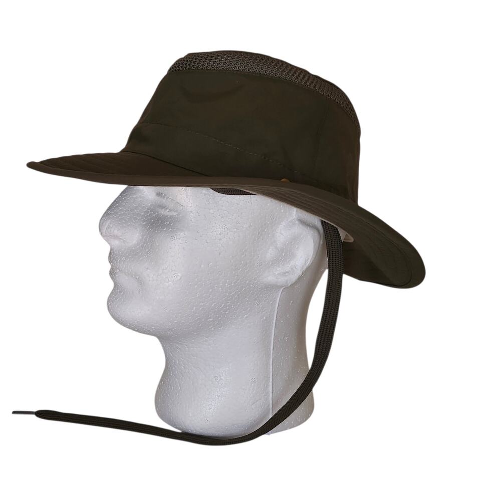 Airflo Tilley Outback Nylon Hat 71/8 Model LTM5 Medium Brim Olive Green Gorpcore